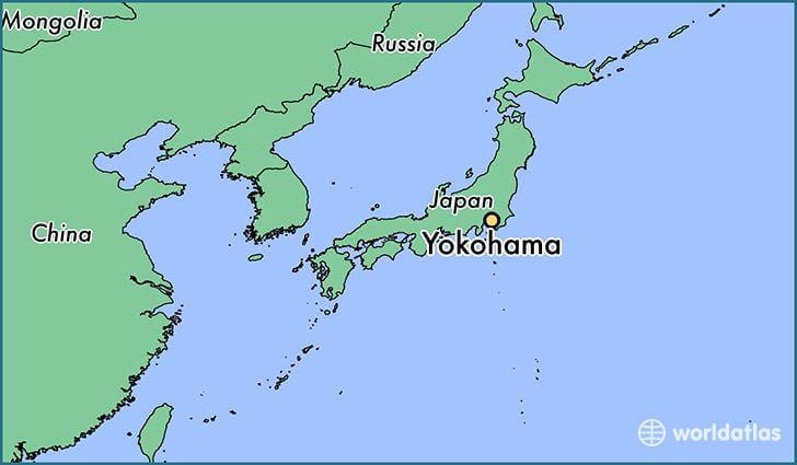 Kartta Yokohama päälle